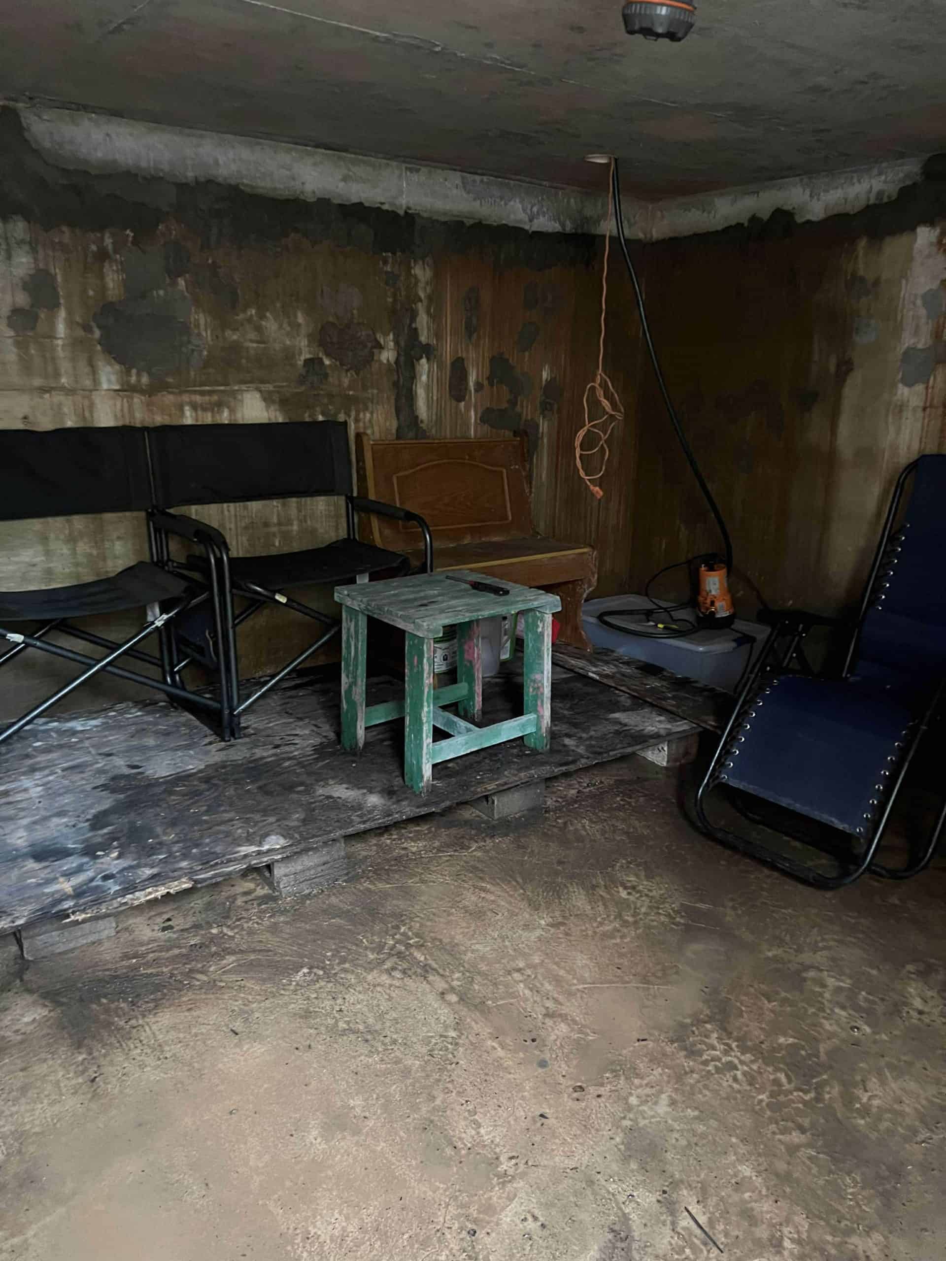 Flooded Concrete Safe Room